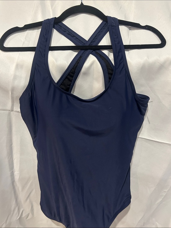 Aquabelle Other - Classic Navy Crisscross-Back One-Piece Swimsuit size 18w